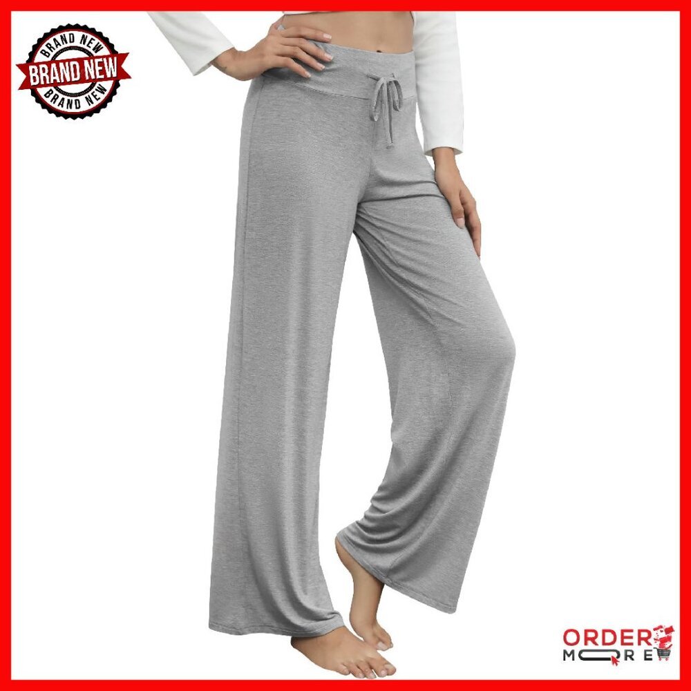 Bamboo Viscose Pajama Pants Women Plus Size Cooling Lounge Wide Leg